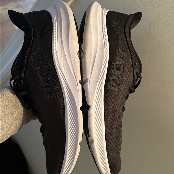 Hoka Men's Solimar Black and White Athletic Shoes, 12d ,replacement box - Picture 2 of 11